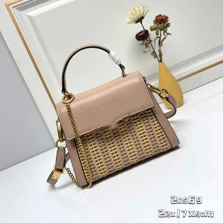 Straw Woven Crossbody Shoulder and Handbag